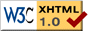 Valid XHTML 1.0 Transitional. This link will open a new window. Valid XHTML 1.0 Transitional. This link will open a new window.